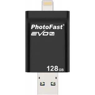 USB флеш накопичувач PhotoFast 128GB i-Flashdrive EVO Plus USB3.0-microUSB/Lightning (EVOPLUS128GBU3) зображення 1