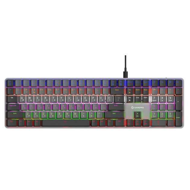 Клавіатура GamePro MK145R Red Swich Low Profile USB Dark Gray (MK145R) - зображення 1