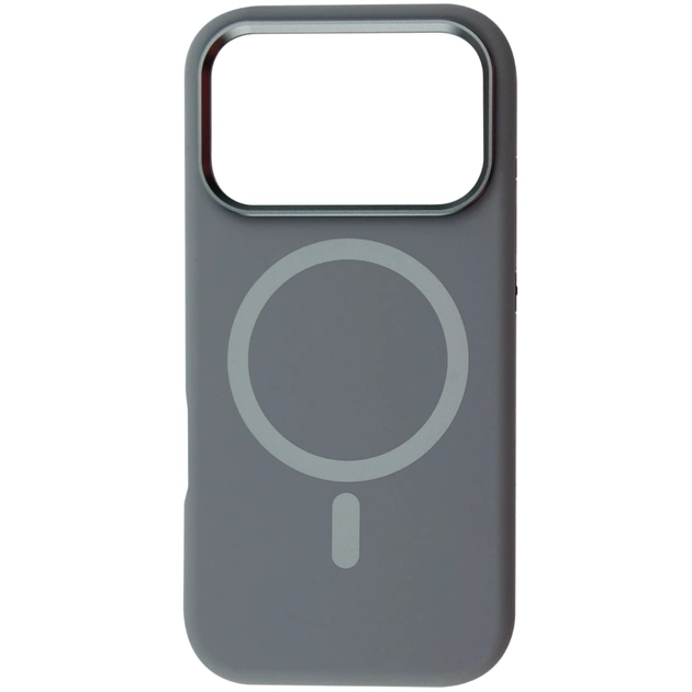 Чохол до мобільного телефона BeCover FIBRA Silicone OmniMag Apple iPhone 17 Pro Gray (716217) - зображення 1