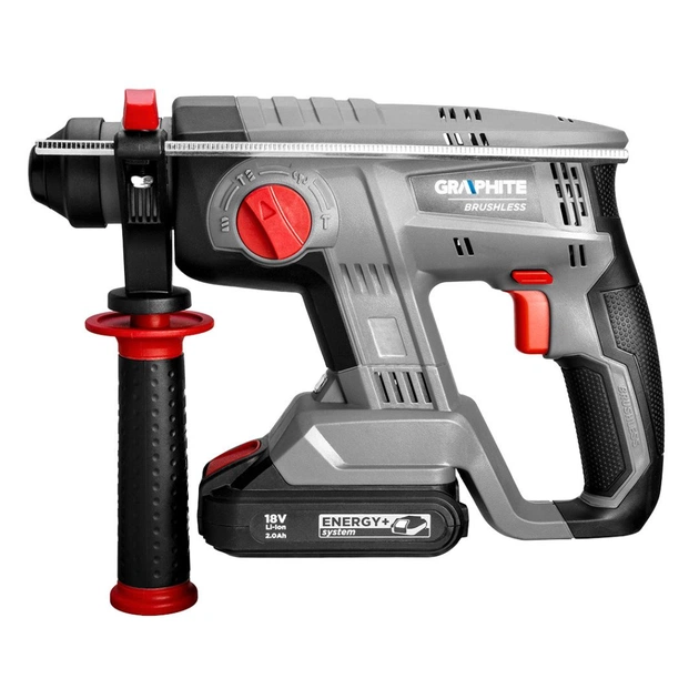Перфоратор Graphite Energy+ SDS-plus, 18V, 2.2Дж, 2.26кг (без АКБ та ЗП) (58G027) - picture 7