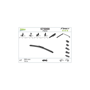 Щітка склоочисника Valeo 575000 зображення 1