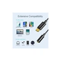Перехідник USB-C to 3.5mm F stereo-audio (CDLA) Choetech (AUX003-BK) - уменьшенное изображение 5