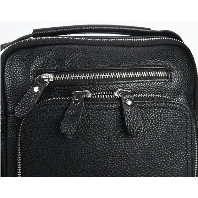 Сумка Vintage Месенджер шкіряна Чорна (20247) - зображення 10