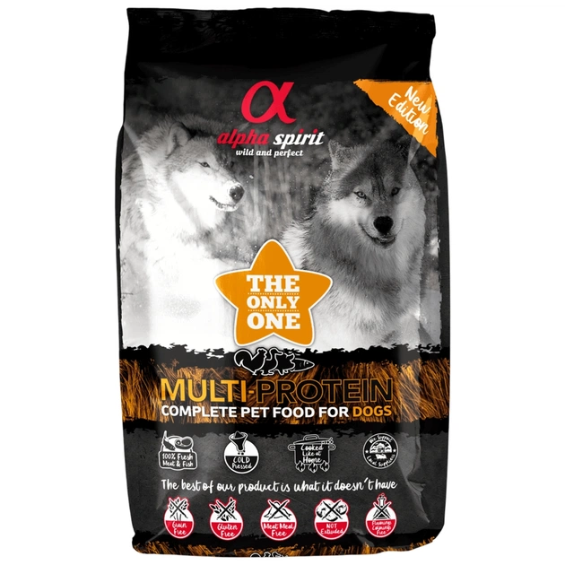 Сухий корм для собак Alpha Spirit The Only One Multi-Protein 12 кг (8436586310288) - зображення 1