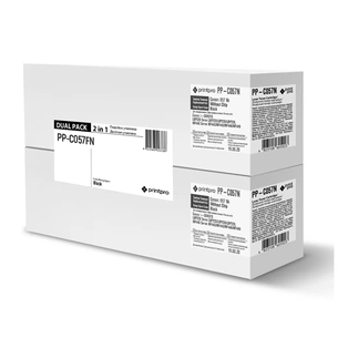 Картридж PrintPro CANON 057 Black без чипа DUAL PACK (PP-C057FN) зображення 1