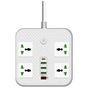Мережевий фільтр живлення Voltronic TВ-Т90, 4роз, 3*USB White (ТВ-Т90-White) - зменшене зображення 1