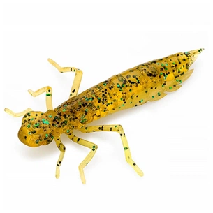 Силікон рибальський FishUP Dragonfly 1.7" 036 - Caramel/Green&Black (8шт/уп) (1864.04.91) зображення 1