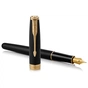 Ручка пір'яна Parker SONNET 17 Matte Black Lacquer GT  FP F + блокнот Parker + подар.упаковка GIFT24 (84 811b24) - зменшене зображення 2