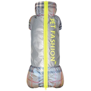 Дощовик для тварин Pet Fashion "FORCE" для такси XS (сірий з жовтим) (4823082422982) зображення 1