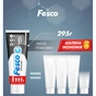 Зубна паста Fesco Charcoal Делікатне відбілювання 250 мл (4823098414056) - зменшене зображення 2