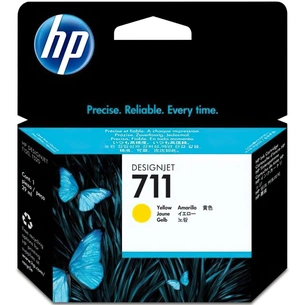 Картридж HP DJ No.711 DesignJet 120/520 Yellow (CZ132A) зображення 1