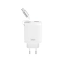 Зарядний пристрій XO 1xUSB-C + 1xUSB QC30W GaN + cable USB-C to USB-C white (XO-CE31) - зменшене зображення 2
