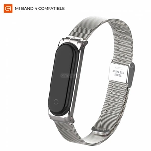Ремінець до фітнес браслета Armorstandart Milanese Band для Xiaomi Mi Band 4/3 Satin Silver (ARM55035) зображення 1