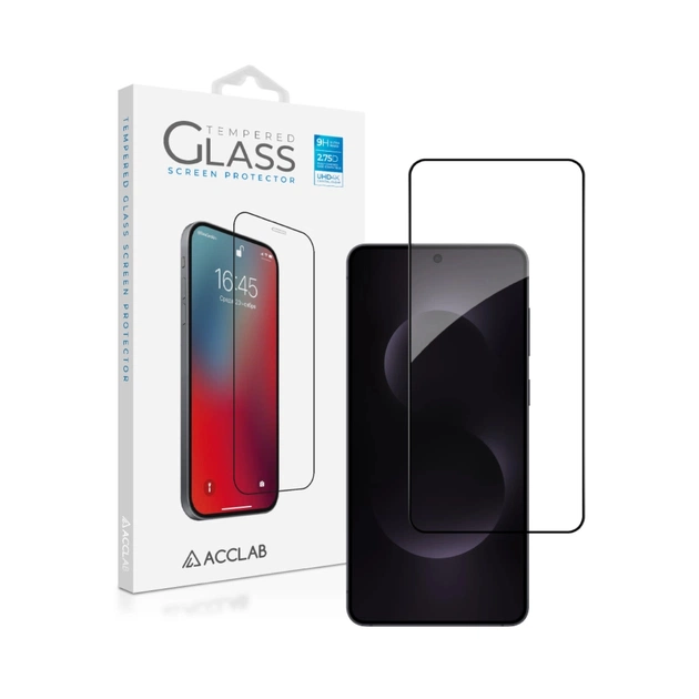 Стекло защитное ACCLAB Full Glue ESD Samsung S25 Edge Black (1283126630033) - изображение 1