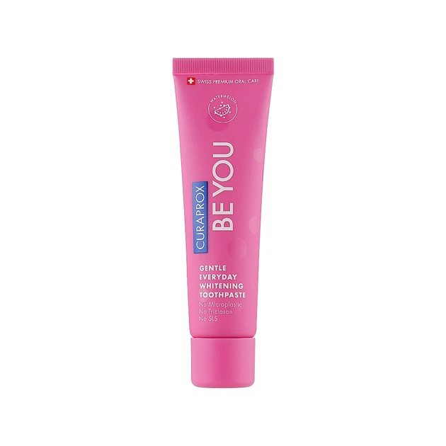 Зубна паста Curaprox Be You Вибілювальна Зі смаком кавуна з ментоловими кульками 60 мл (7612412429497) - picture 1