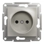 Розетка Schneider Electric ASFORA без заземлення бронза (EPH3000169) - уменьшенное изображение 1