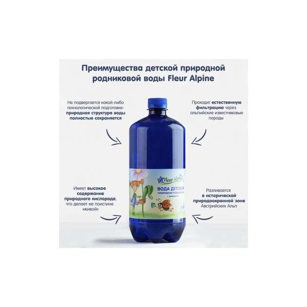 Мінеральна вода Fleur Alpine дитяча природне джерело. 1 л (1584002) - зображення 3