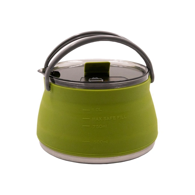 Чайник туристичний Tramp Silicon 1 л Olive (TRC-125-olive) - зображення 1