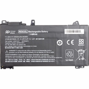 Акумулятор до ноутбука PowerPlant HP ProBook 440 G6 (RE03XL, HSTNN-0B1C) 11.55V 3500mAh (NB461509) зображення 1