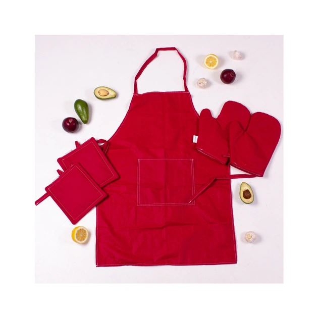 Фартух MirSon Набір 19-1655 Edmonda бязь дві прихватки + дві рукавички-прихватки + фартух (2200006752806) - picture 2