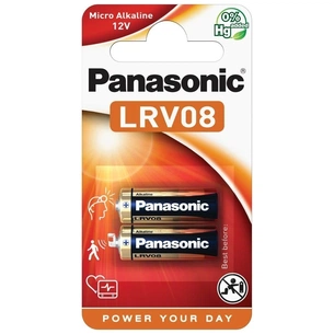 Батарейка Panasonic LRV08 (A23, MN21, V23) Alkaline * 2 (LRV08L/2BE) зображення 1