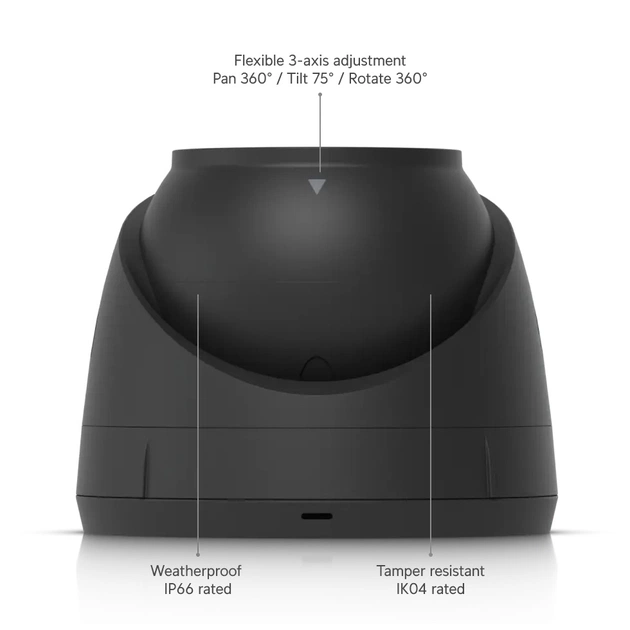 IP-камера Ubiquiti UniFi Protect G5 Turret Ultra Black (UVC-G5-Turret-Ultra-B) - picture 7