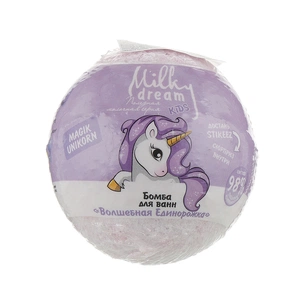 Бомбочка для ванни Milky Dream Kids Чарівна єдиноріжка 100 г (4820205301735) изображение 1