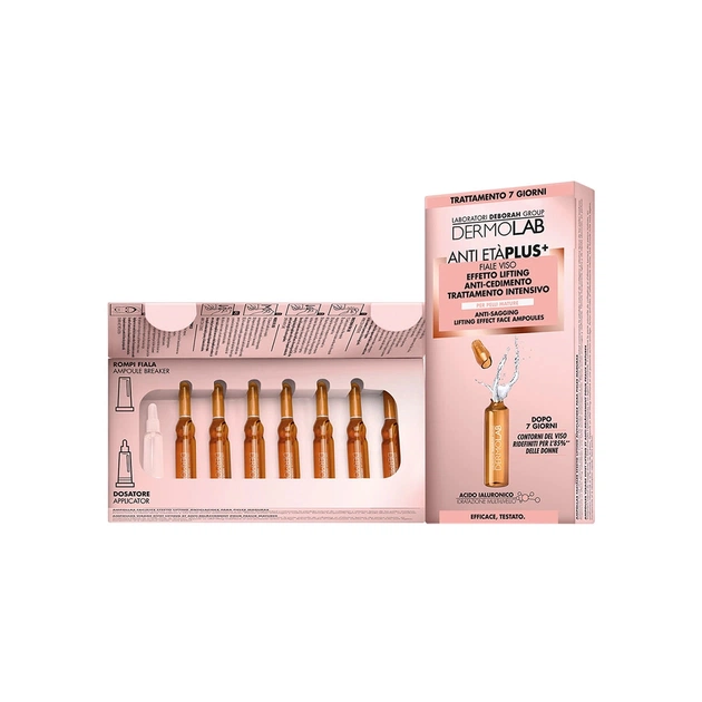 Сироватка для обличчя Dermolab Anti-Sagging Lifting Effect Face Ampoules 7 х 1.8 мл (8009518389968) - изображение 1