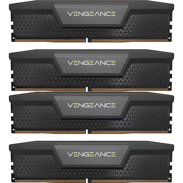 Модуль пам'яті для комп'ютера DDR5 96GB (4x24GB) 5600 MHz Vengeance Black Corsair (CMK96GX5M4B5600C40) - зображення 1