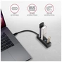 Концентратор AXAGON USB-C to 4xUSB 3.0 0.2m black (HUE-M1C) - зменшене зображення 3