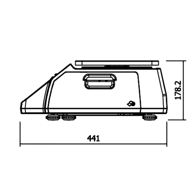 Ваги торгівельні CAS CL-5200-B без стойки (CL-5200-B) - picture 3