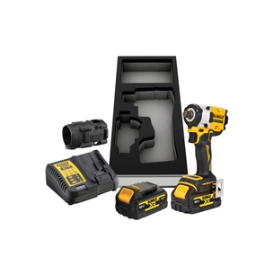 Гайковерт DeWALT 18 В XR Li-lon,406 Нм, 5 Ah, 2 АКБ, ЗП, чохол (DCF921P2G) зображення 1