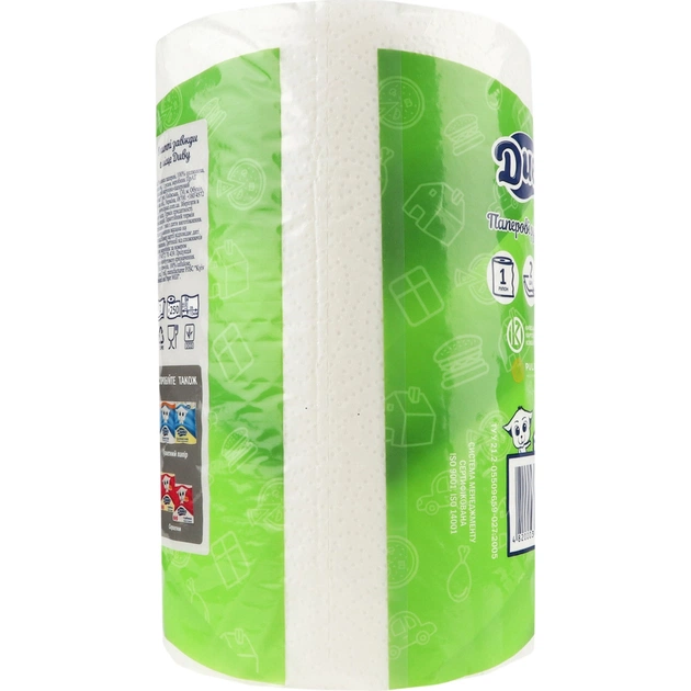 Паперові рушники Диво 2 шари 250 відривів 1 рулон (4820003838464) - picture 4