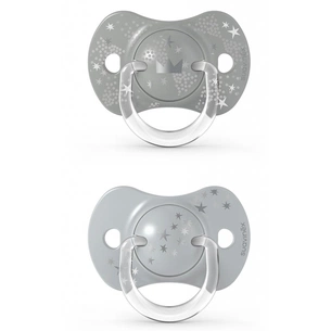 Пустушка Suavinex Чарівні історії 18 міс. 2 шт. срібна корона (307344) зображення 1