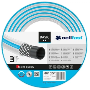 Шланг для поливу Cellfast BASIC, 1/2", 20м, 3 шари, до 25 Бар, -20…+60°C (10-400) зображення 1