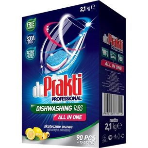 Таблетки для посудомийних машин Dr. Prakti 105 шт. (5900308777114) зображення 1
