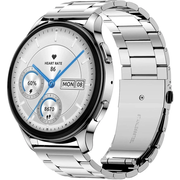 Смарт-годинник Amazfit Pop 3R Metal Silver (1051347) - зображення 1