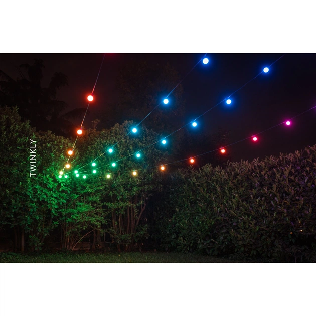 Гірлянда Twinkly Smart LED Twinkly Festoon RGB 20, G45, Gen II, IP44, 10м, чорний (TWF020STP-BEU) - picture 12