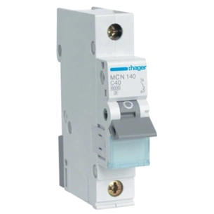Автоматичний вимикач Hager 1-п. C 40A (6kA) 1M (A) (MCN140) зображення 1
