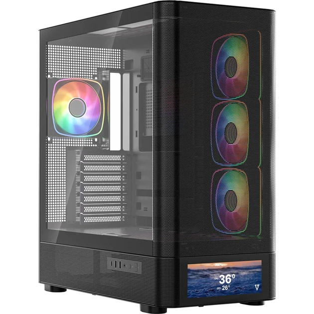 Корпус для ПК Modecom VOLCANO AQ500 ARGB (MC-A-AQ500-4FA-B) - изображение 1