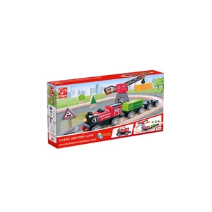 Залізниця Hape Доставка вантажів 19 елементів (E3731) зображення 1