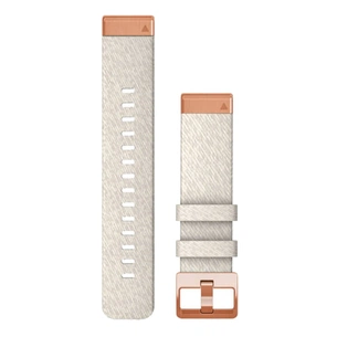 Ремінець до смарт-годинника Garmin fenix 7S, 20mm QuickFit Cream Heathered Nylon (010-13102-09) зображення 1