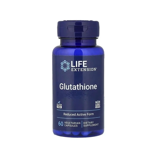 Вітамінно-мінеральний комплекс Life Extension Глутатіон, 500 мг, Glutathione, 60 вегетаріанських капсул (LEX-25213) - зображення 1