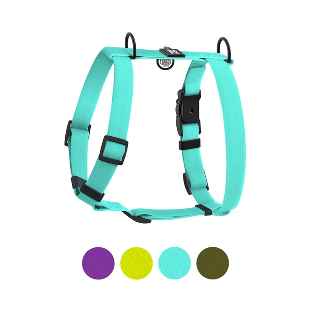 Шлея для собак WAUDOG Magnet анатомічна Н-подібна з QR-паспортом, магнітна пряжка-фастекс L тіффані (262427) - picture 6