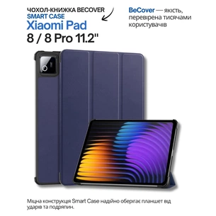 Чохол до планшета BeCover Smart Case Xiaomi Pad 8 / 8 Pro 11.2" Deep Blue (714581) зображення 1