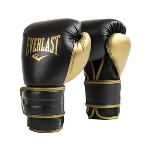 Боксерские перчатки Everlast PowerLock Boxing Training Gloves P00002664 чорний, золотий 14 унцій (009283611989) изображение 1