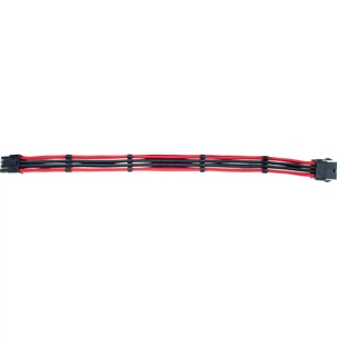 Кабель Qube для блока питания QUBE 6+2P VGA Black-Red (QBW8PBR) зображення 1