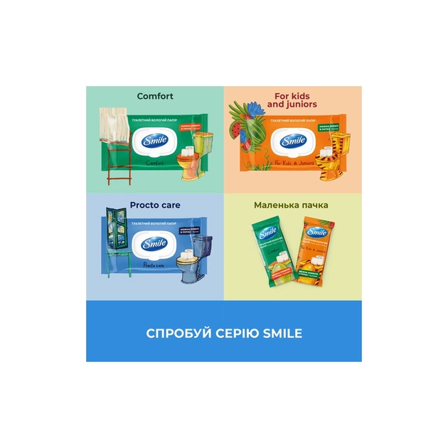 Туалетний папір Smile Procto Care Вологий 40 аркушів (4823071666076) - зображення 5