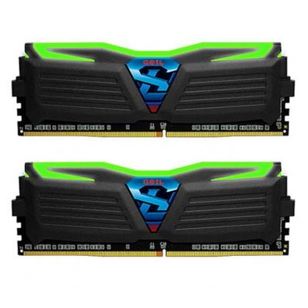 Модуль пам'яті для комп'ютера DDR4 16GB (2x8GB) 2400 MHz Super Luce Stealth Black Geil (GLG416GB2400C15DC) - зображення 1