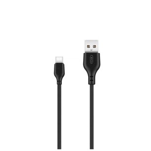 Дата кабель USB 2.0 AM to USB-C 2.0m 2.1A black XO (XO-NB103-TC-2-BK) зображення 1